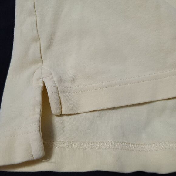 Chaps Mens Polo Shirt Yellow Size Large 100% Cotton Short Sleeve Pullover Collar - Picture 10 of 12